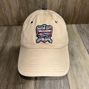 Vintage Motor City USA Detroit Car Beige Hat Cap Adjustable Steve & Barry’s